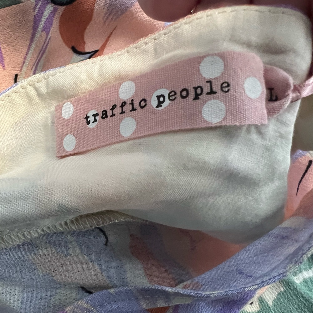 Traffic People Pastel Floral Mini Dress large - Picture 11 of 12